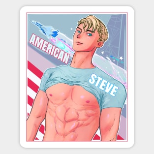 American Steve Sticker